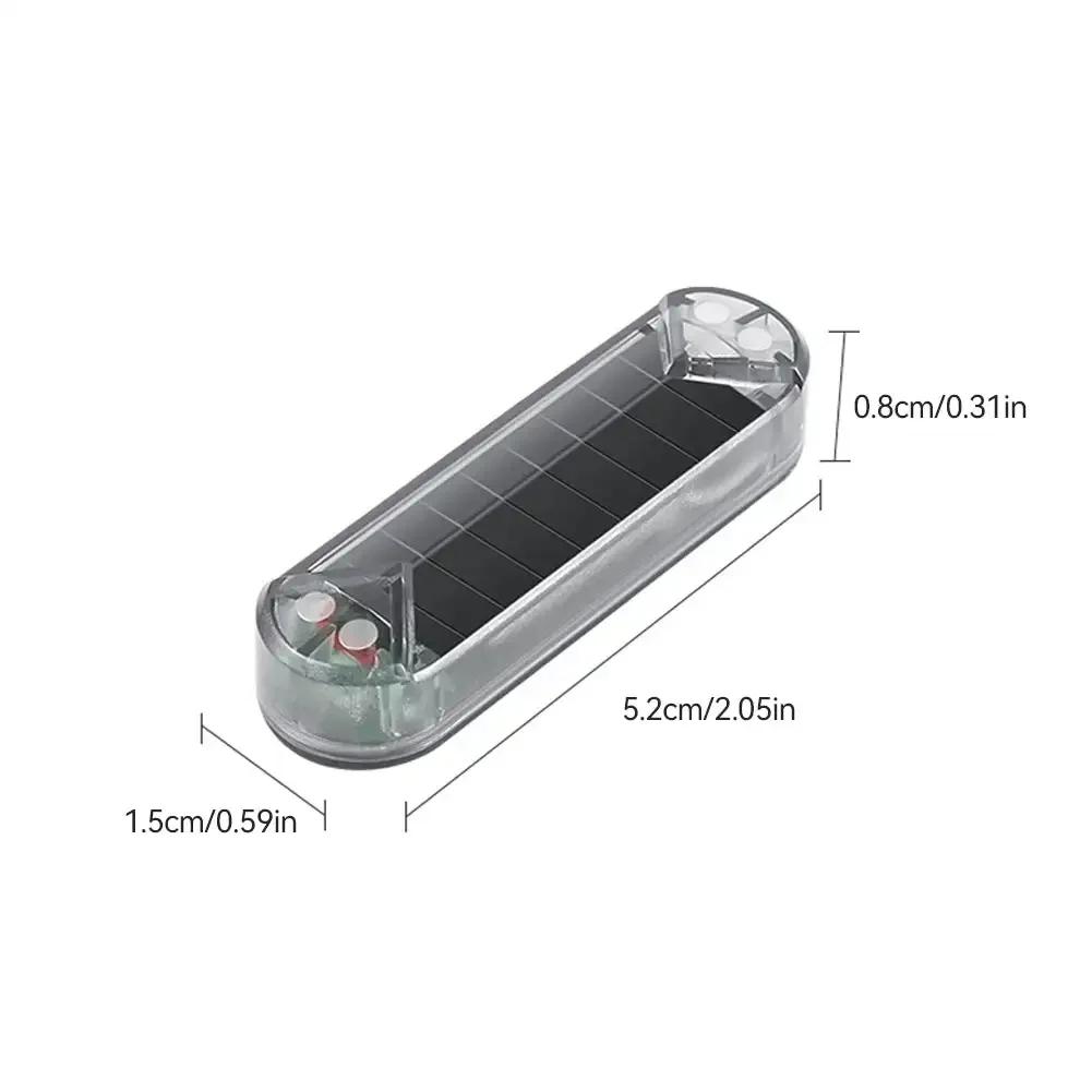 Car False Safety Light Signal Lamp Solar Simulation LED Dummy Alarm Wireless Warning Anti-Theft Warning Lamp Flashing Imitation