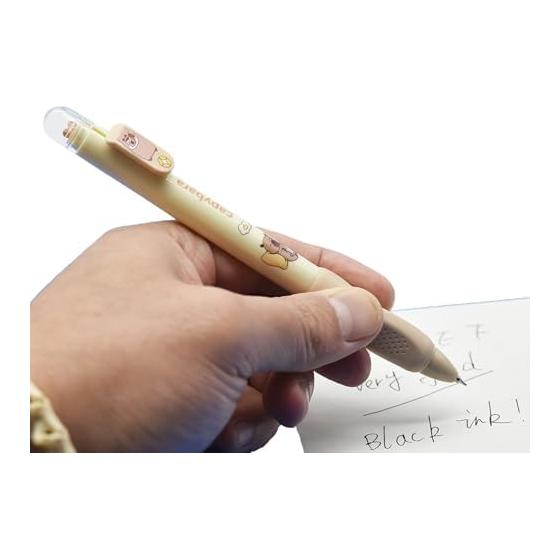 Maydahui Cute Animal Panda Capybara Gel Pen, 0.5mm Black Ink, Kawaii Stationery for Office or Gift