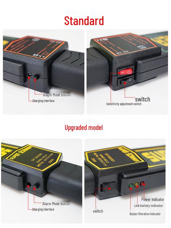 Xianming ZD-516 High-Precision Handheld Metal Detector CN plug (adapter included)