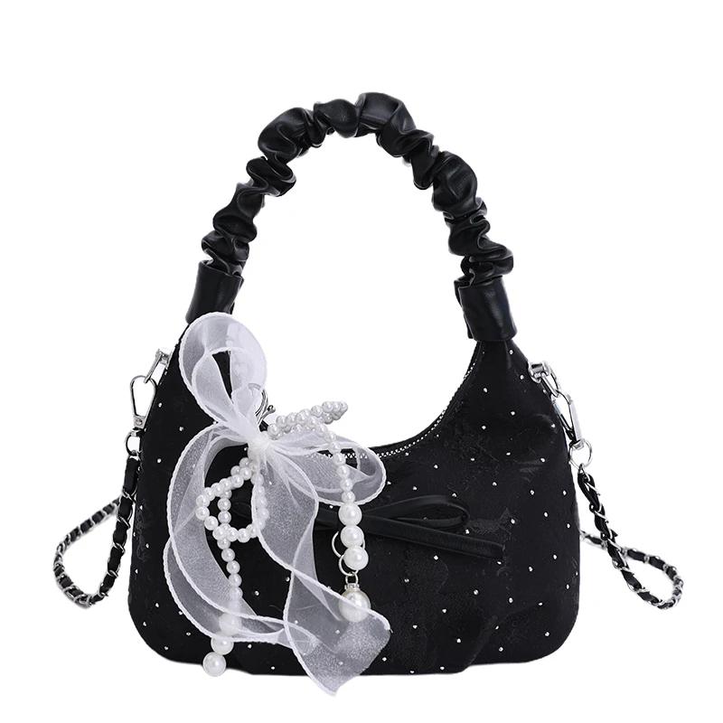 

2026 Hot Trendy Persality Solid PU Zipper Sweet Crossbody Bags for Women Stylish Design Portable Sewing Thread Shoulder Bags чёрный