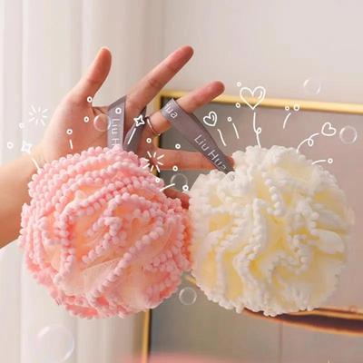 Büyük Kartopu Banyo Topu - Sevimli Peeling Sırt Kesesi ve Köpük Banyo Aksesuarı