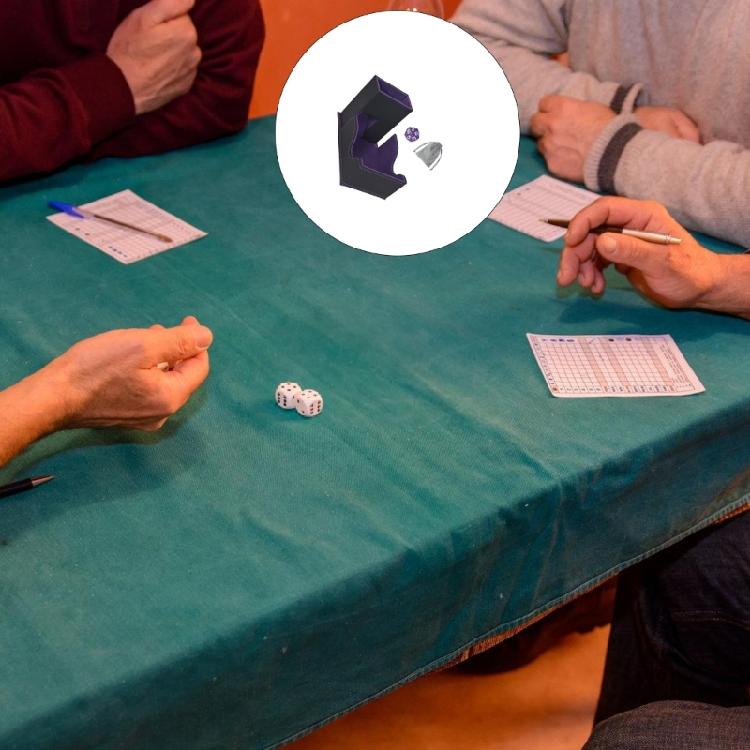 Magnetic Dices Tray Compact Design With Removable Tower Structure for Strategic Board Game