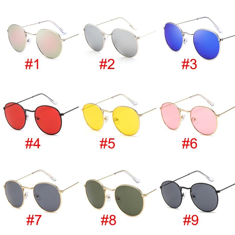 Fashion Oversized Round Sunglasses For Men And Women With Vintage Retro Mirror Glasses