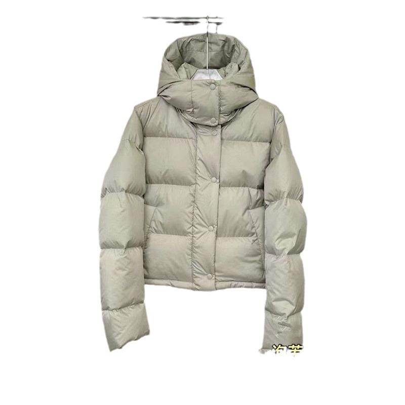 High version Lulu down jacket five-grid bread jacket short four-grid cloud three-grid puff men's and women's jacket