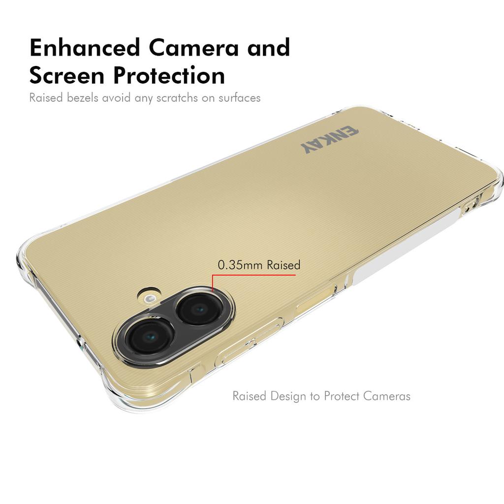 For Samsung Galaxy A07 4G Clear Phone Case ENKAY HAT PRINCE Shockproof Anti-slip TPU Cover