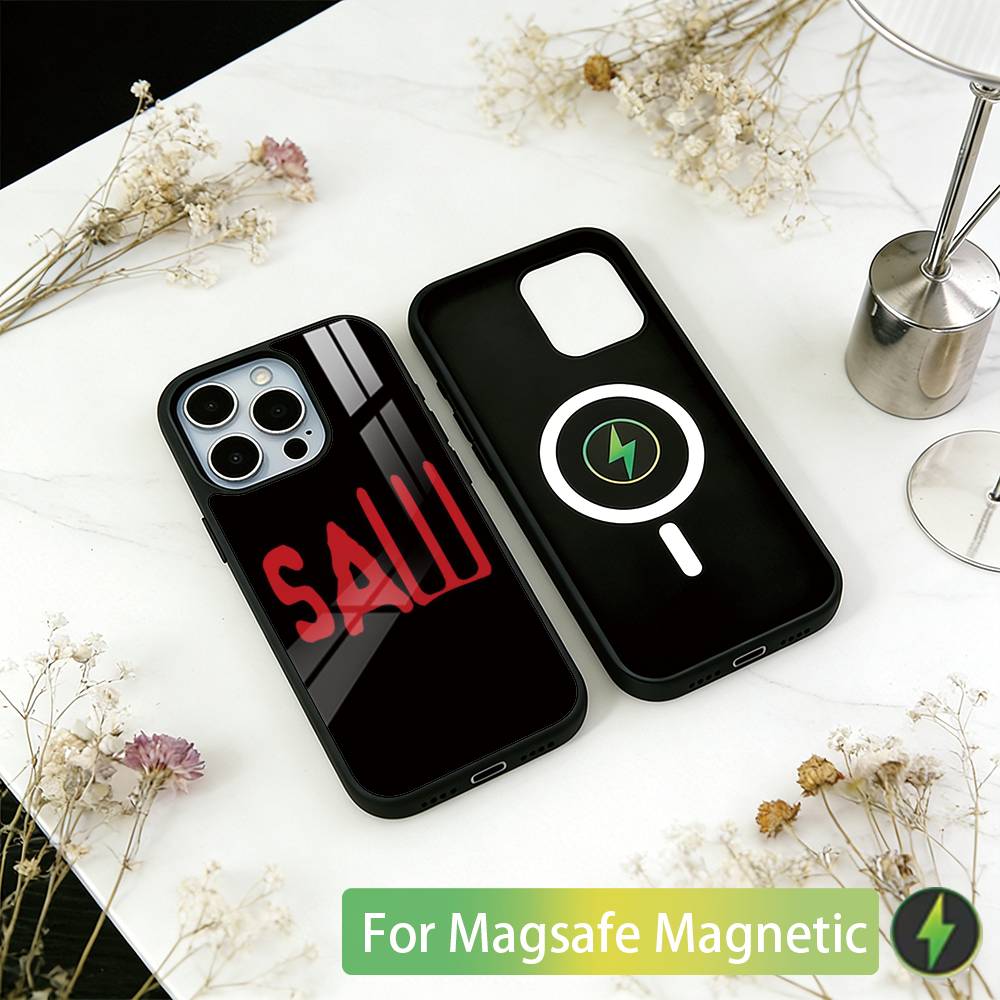 S-Saw J-Jigsaw Phone Case For iPhone17,16,15,14,13,12,11 Plus,Pro Magnetic with Magsafe Wireless Charging iPhone11