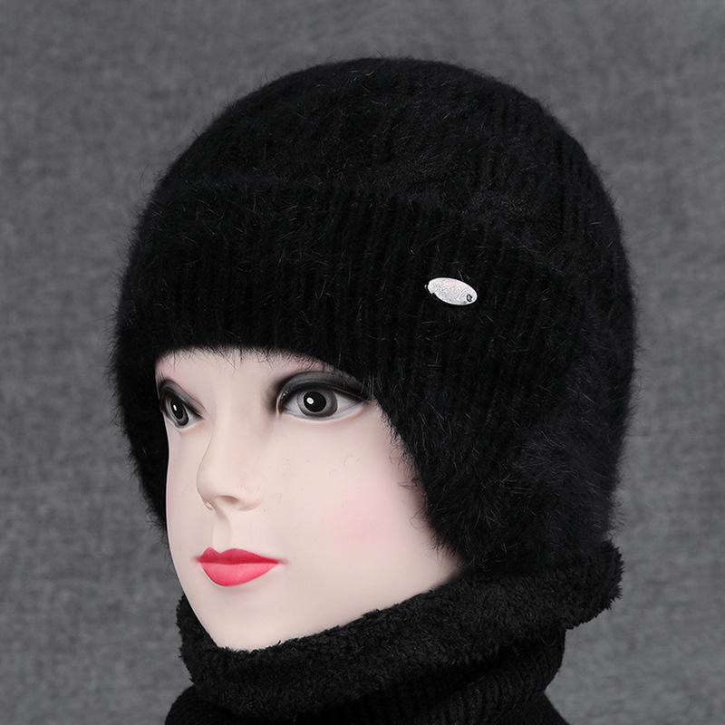 

Шапка Женская Зимняя Пожилая Бабушка Утолщенная Теплая Защита Ушей Шапка из Кроличьего Пуха Среднего Возраста Пожилая Мама Холодная Хлопковая Шапка only hat