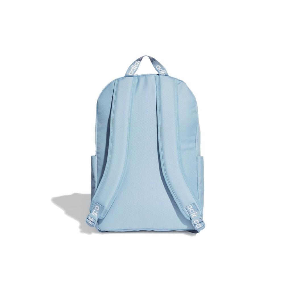 Adidas Originals Classic Large Logo High Capacity Student Canvas Backpack Unisex Backpack Baby-Blue H65439