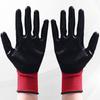 12pairs Oil-Resistant Protective Gloves Corrosion-Resistant Durable Nitrile Coated Gloves Wear-Resistant Labor Insurance Gloves