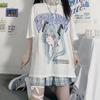 Cartoon Graphic Printed T-shirt Women Men Oversized Y2k Short Sleeve High Quality Streetwear Harajuku Male Female Clothing