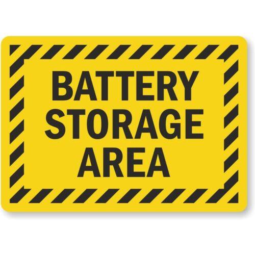 Battery Storage Area Battery Charging Area Aluminum Weatherproof Sign pAluminum 20x20cm(8x8inch)