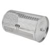 Rolling Grilling Basket Stainless Steel BBQ Rolling Basket Fork Wire Mesh Cylinder Grill Basket for