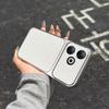 Electroplated Bumper Leather Case for realme Note 80 Full Big Window Camera Protector Cover