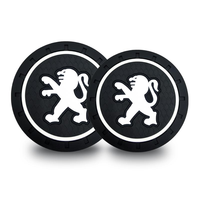 

1/2 шт. Автомобильный коврик для чашки Противоскользящий подстаканник Подставки для Peugeot 308 408 508 RCZ 208 3008 2008 206 207 108 406 407 408 206 207 208 306 307 2Pcs