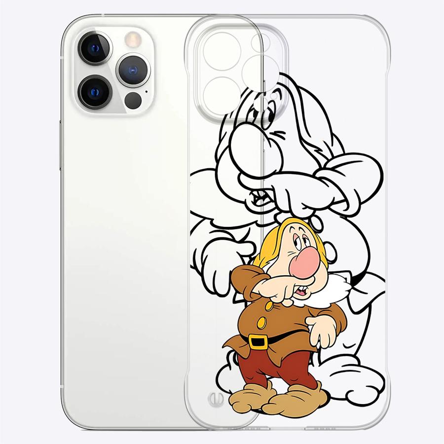Capa de Celular Branca de Neve e os Sete Anões para Apple iPhone 15 16 Pro Max 13 14 Plus 12 11 Pro plus Fosca