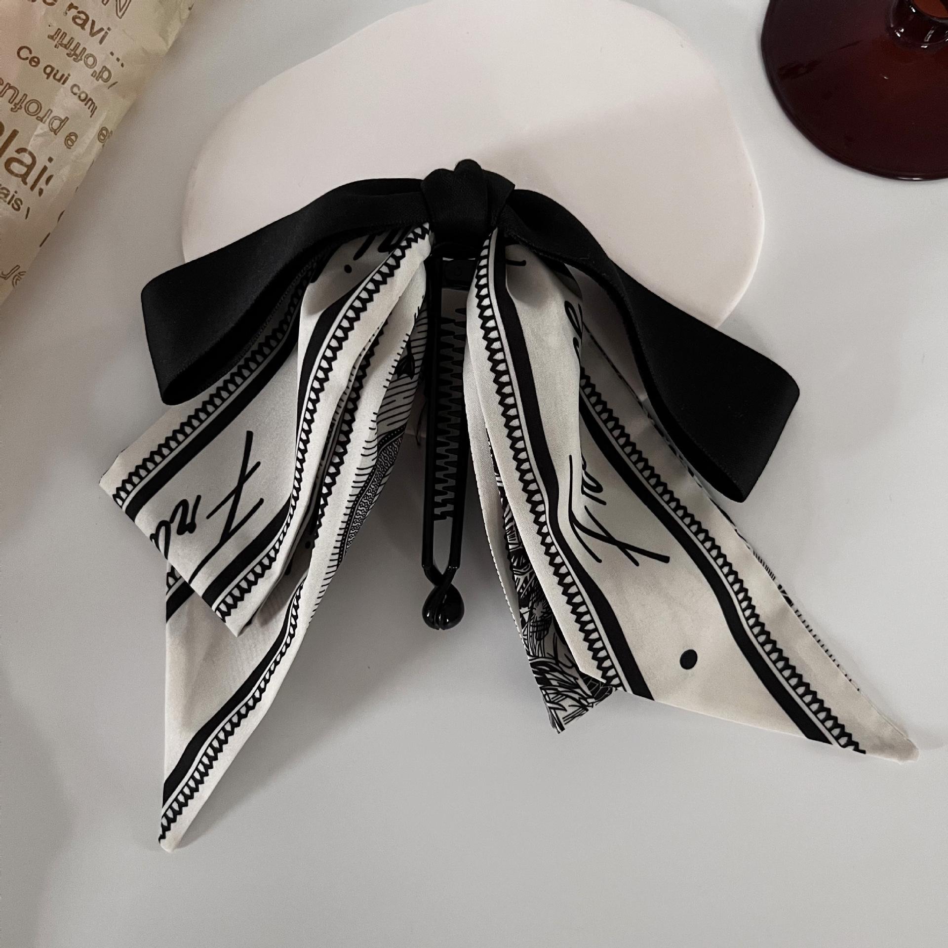 

Корейский бант-хвост шарф банан заколка аксессуар для волос