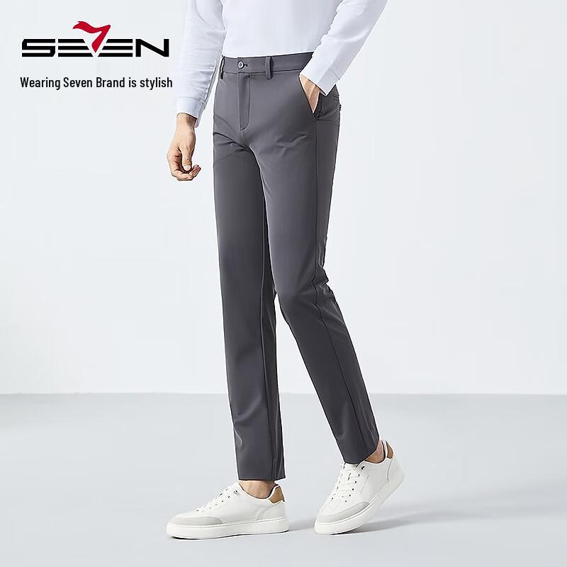 Septwolves Men's Four-Way Stretch Straight-Leg Casual Pants