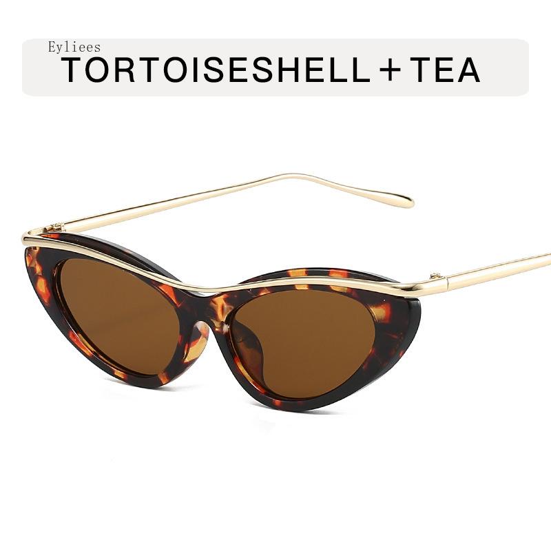 Summer Fashion Women's Cat Eye Sunglasses Ins Internet Celebrity Personality High-end Sunglasses Street Travel Sunglasses UV400