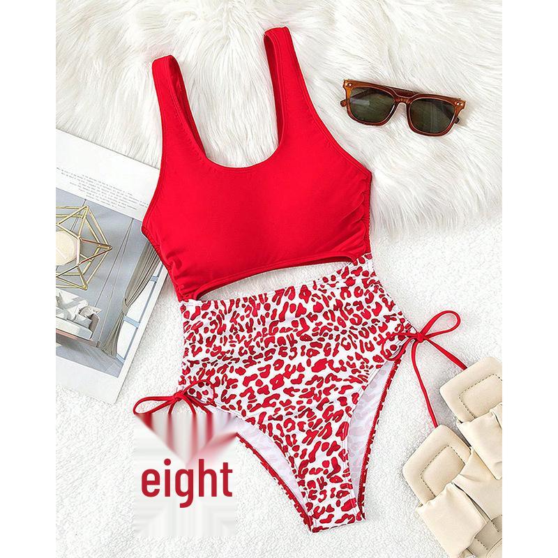 2025 Leopard Print One-Piece Swimsuit Women's Bikini Set