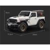 1/18 Scale Jeep Wrangler Alloy Model Car Toy with Sound  and Light Effects - Perfect Gift for Kids and Collectors