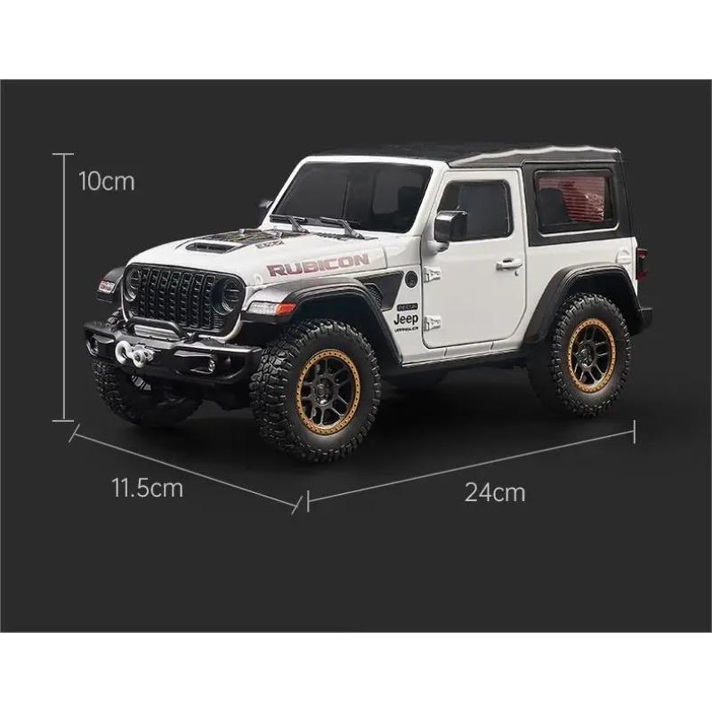 1/18 Scale Jeep Wrangler Alloy Model Car Toy with Sound and Light Effects - Perfect Gift for Kids and Collectors