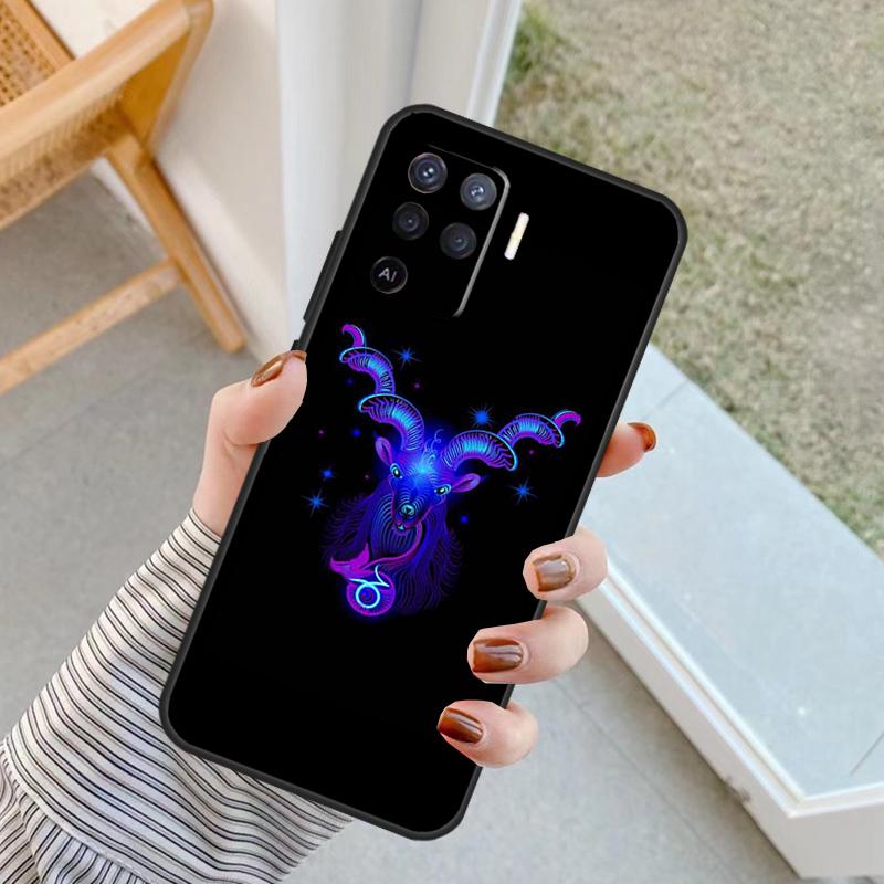 Zodiac Signs Case For Oppo A76 A16 A96 A17 A18 A60 A80 A40 A38 A58 A78 A98 A94 A74 A54 A15 A57 A77 A5 Pro
