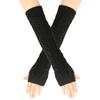 Women's Winter Warm Wool Gloves, Fingerless Long Sleeve Extended Gloves