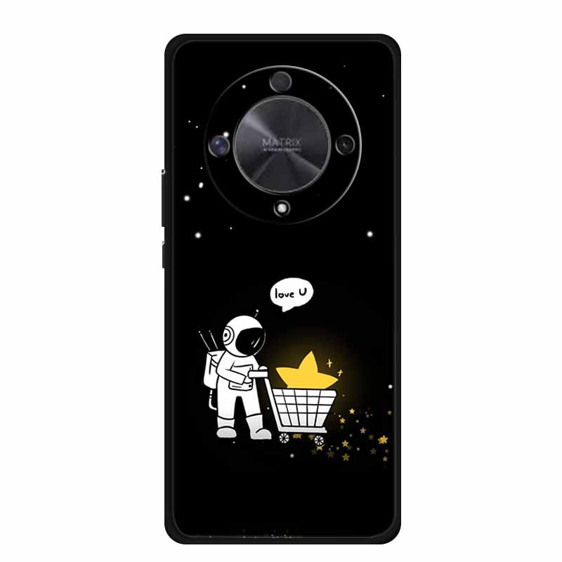 Gift Phone Cases for Honor X9a TPU Soft Silicone Back Cover for Huawei Honor X9 X 9A Funda Honor X9b X 9 a b Coque Spaceman Moon