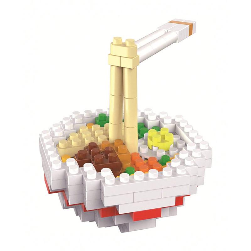 Bouwstenen Mini Voedsel Popcorn Bier Sushi Chocolade Schaal Verhouding Model Micro Deeltje Diamant Steen DIY Kinder Plezier Gemonteerd Speelgoed Cadeau Geschenken