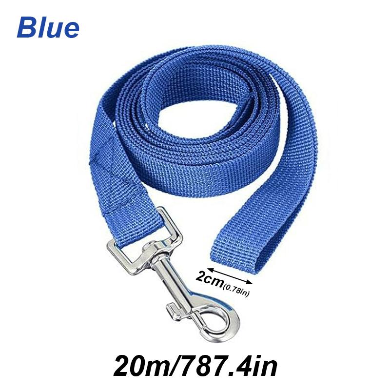 20m Long Rope Polypropylene Pet Small Big Dog Walking Solid Color Pet Leash Traction Rope Strong Polypropylene Fiber Leashes