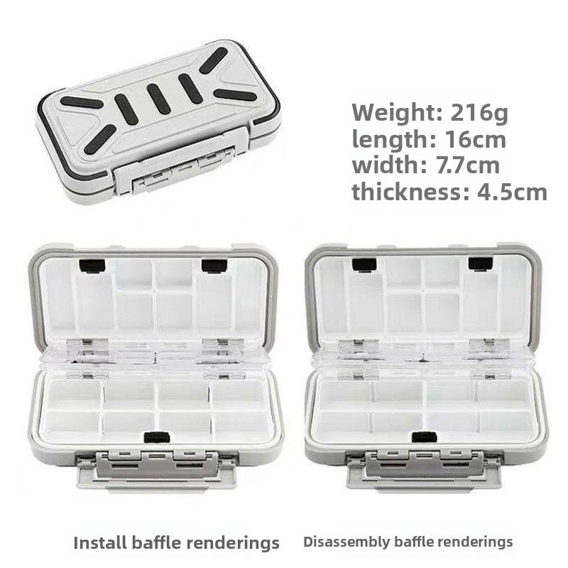 

Водонепроницаемый ящик для рыболовных аксессуаров, ящик для хранения инструментов, рыболовные снасти, ящик для хранения мягких приманок и рыболовных крючков, коробка для грузил, инструменты для морской рыбалки, большая вместимость medium серый