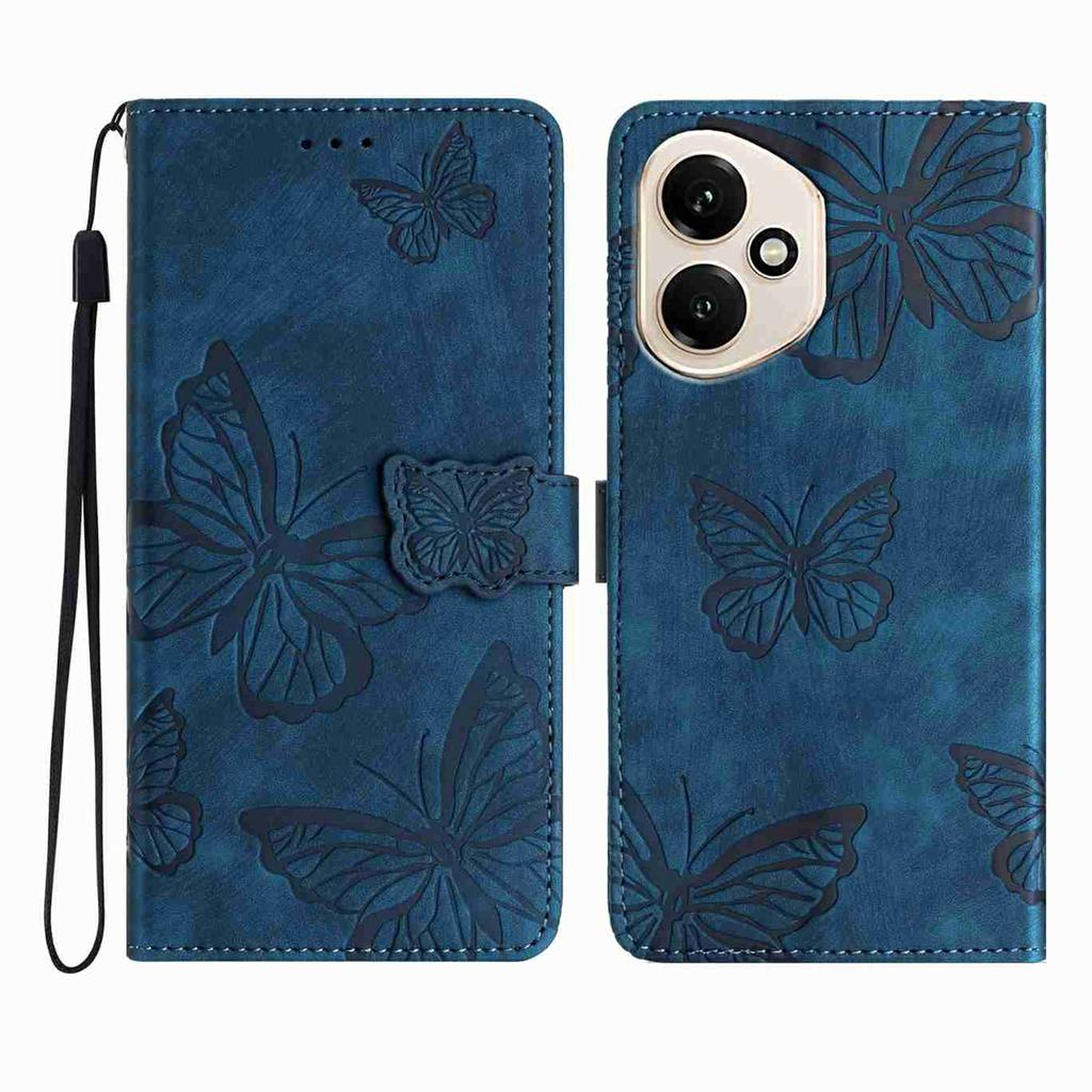 For Honor 400 5G (Global) Case Butterfly Design Flip Wallet Leather Phone Cover Skin-Touch
