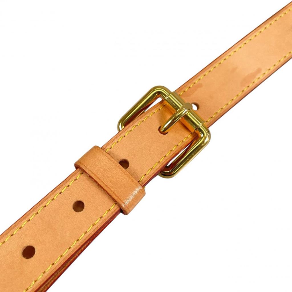 Louis Vuitton Nume Leather Bandriere Shoulder Strap Nume Leather Beige Women Used