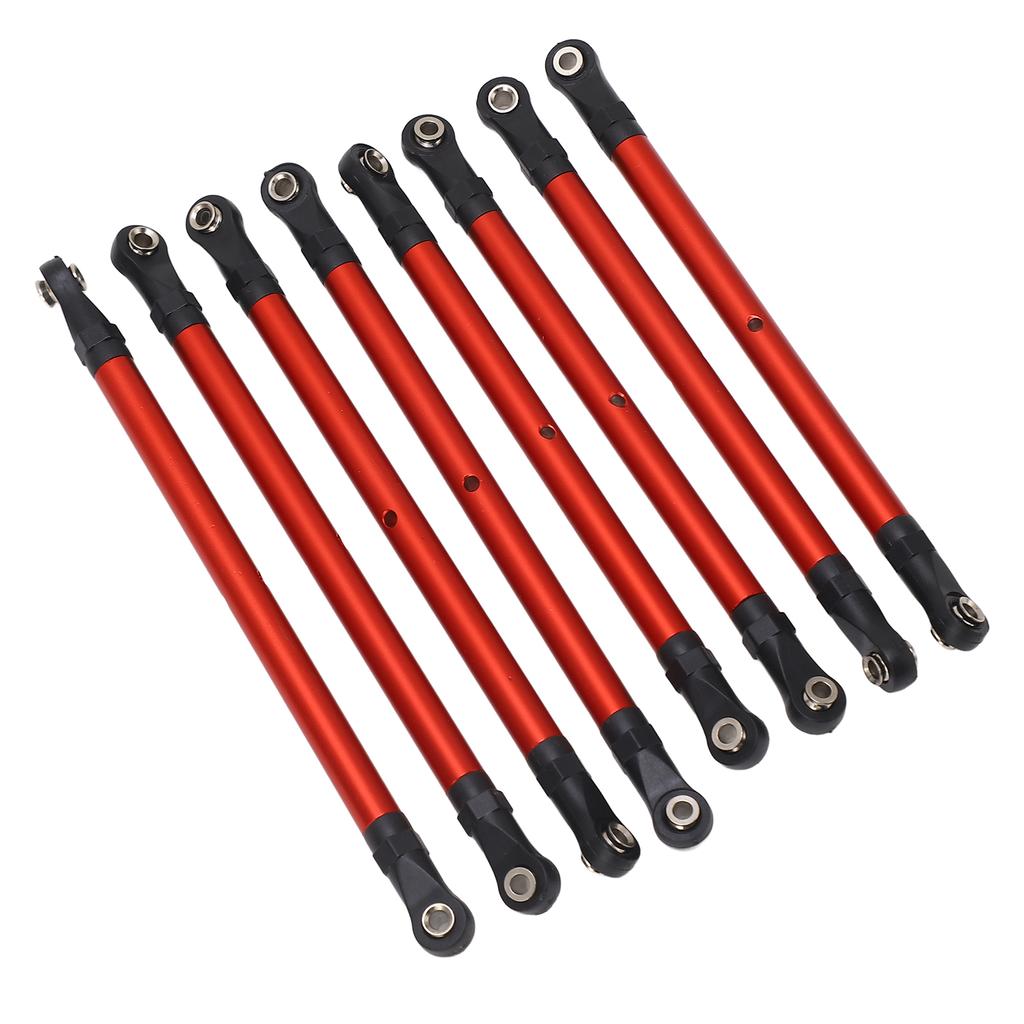 8pcs RC Link Rod Aluminum Alloy Linkage Rod End Kit Upgrade Parts for Scx10 313mm 110 Wheelbase