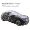 Universal Disposable Car Cover - Sun, Rain, and Dust Protection, Transparent Plastic Full Cover