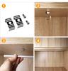 1-6pcs LED Under Cabinet Light Bar Kit With Remote Control Dimmable 30cm 40cm 50cm Warm/White LED Strip for Kitchen Lighting 12v