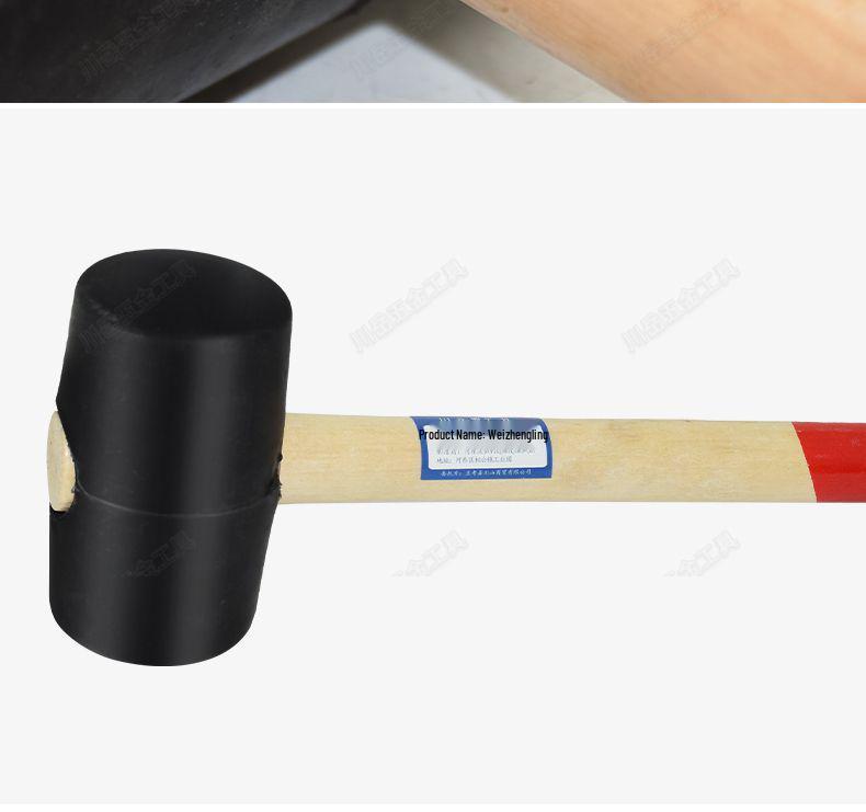 Rubber Mallet with Wooden Handle for Tile and Leather Installation