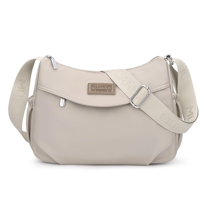 Casual Waterproof Nylon Bag Jiemulan Arc New Shoulder Bag Trendy Women's Messenger Bag Light Shopping Commute