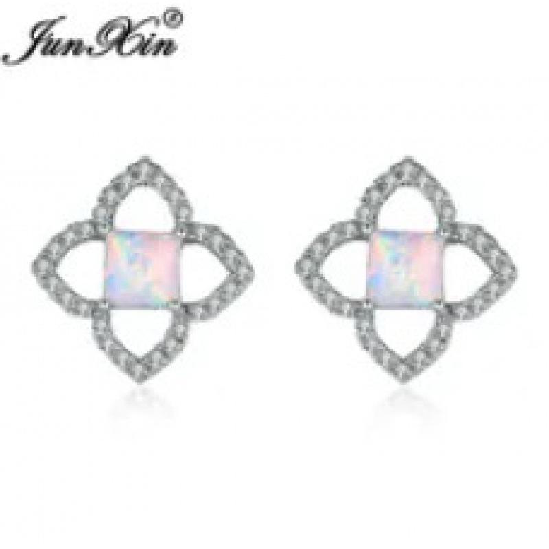 Fashion ins simple style platinum square stud earrings mini cute versatile stud earrings