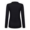 Casual Women's Color Sexy Long-sleeved Pullover Zipper T-shirt Top