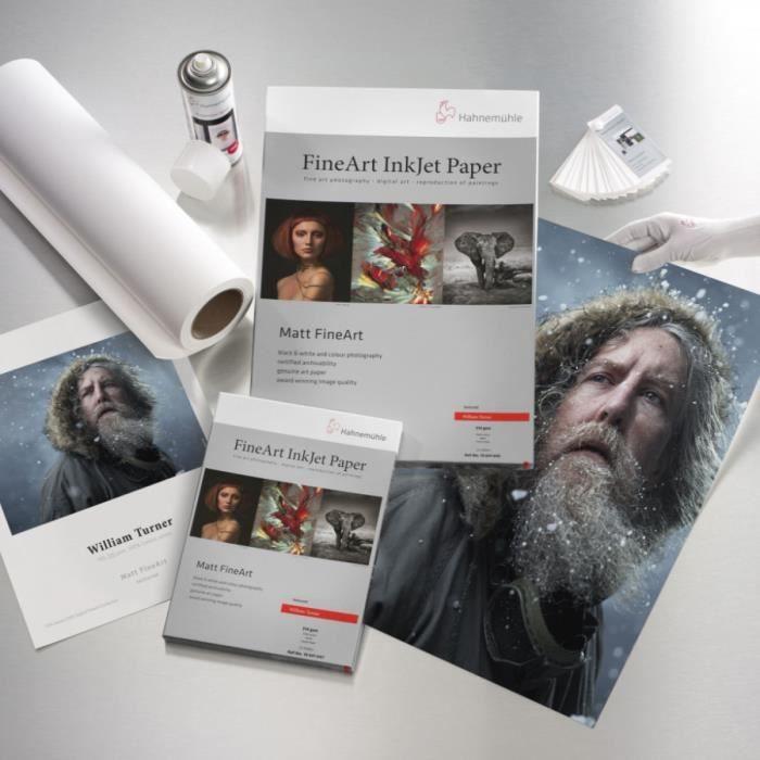 Papier Jet D'encre HAHNEMÜHLE FineArt Matt Textured William Turner - 190g - A3 (25 Feuilles)