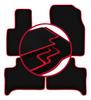 Velour Floor Mats with Red Edge For: BMW X5 E53 xDrive 4WD (1999-2006)