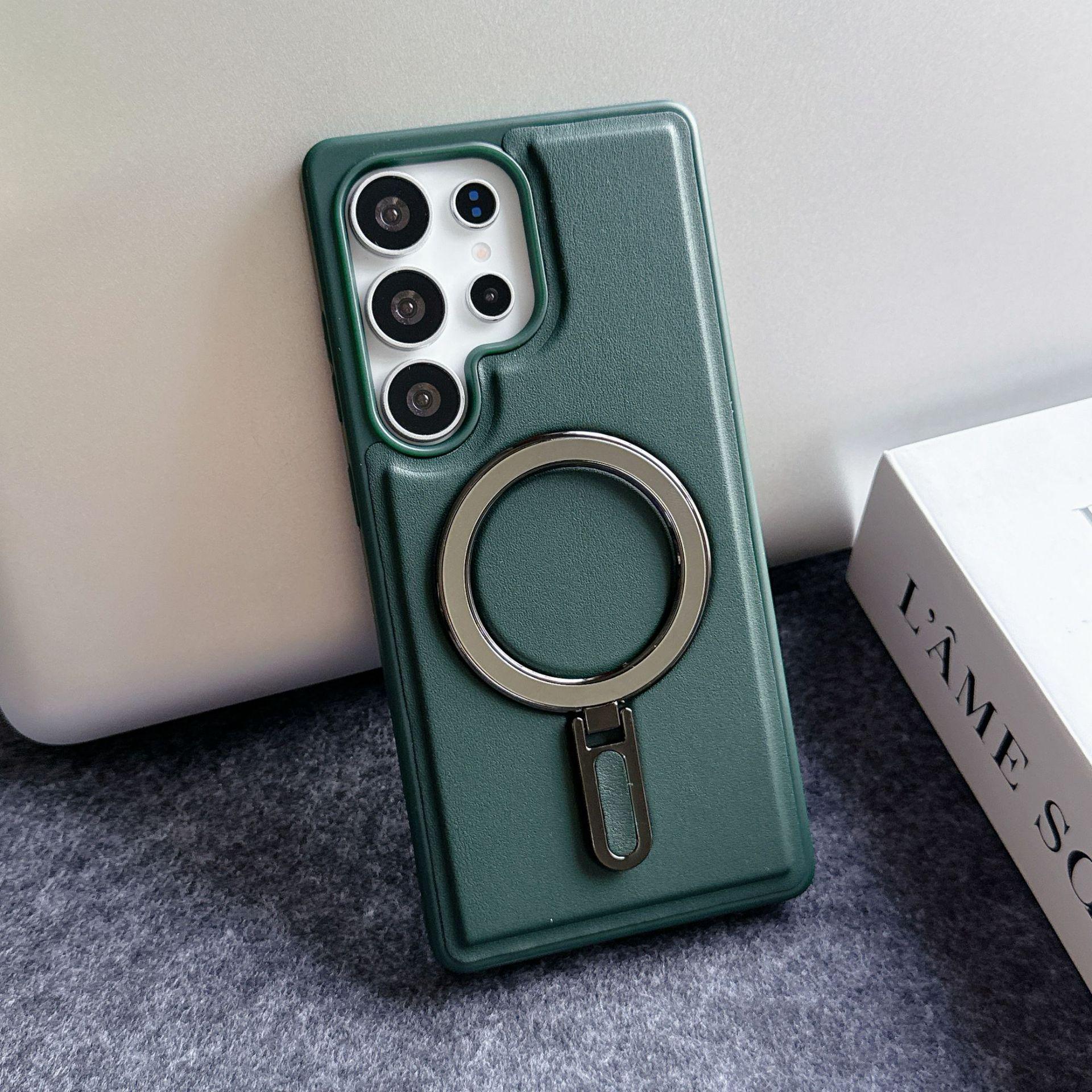 

Чохол-підставка з магнітом Samsung S25 EDGE Silver Shield: Шкіряний захисний чохол із захистом від падінь для S23 Ultra/S23 Plus. S25 Ultra