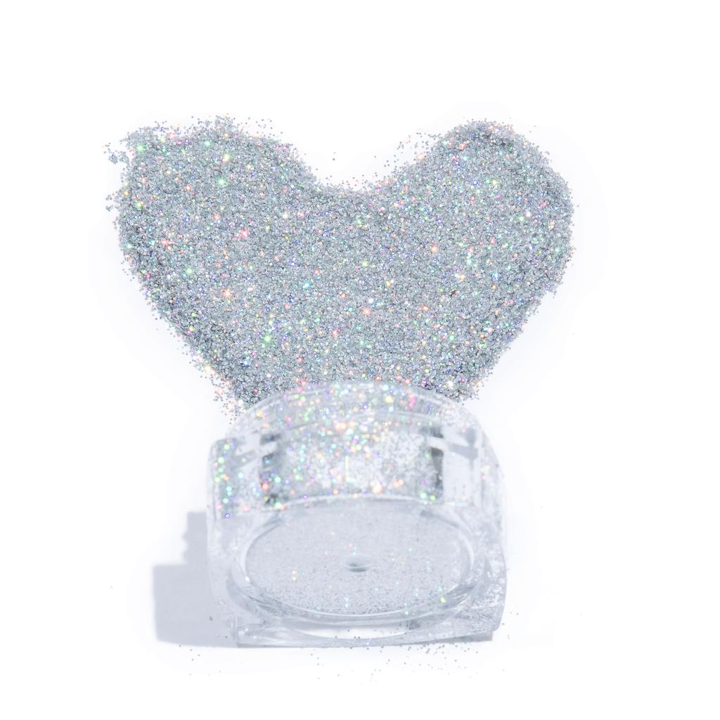 Bulk Solvent Resistant High Sparkling Holographic Glitter  Polyester Ultra Fine Glitter for Resin Crafts