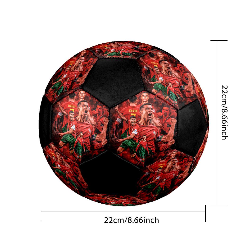 Size 5 Printed Football Resistant Outdoor Training Soccer Ball