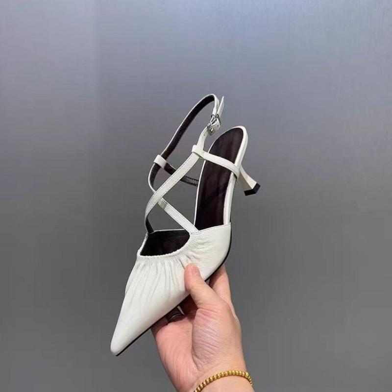Fashion 2025 Hot Sale Slingbacks Women's High Heels Classics Pointed Toe Thin Heels Buckle Strap Pumps for Fashion Daily Office & Dress
