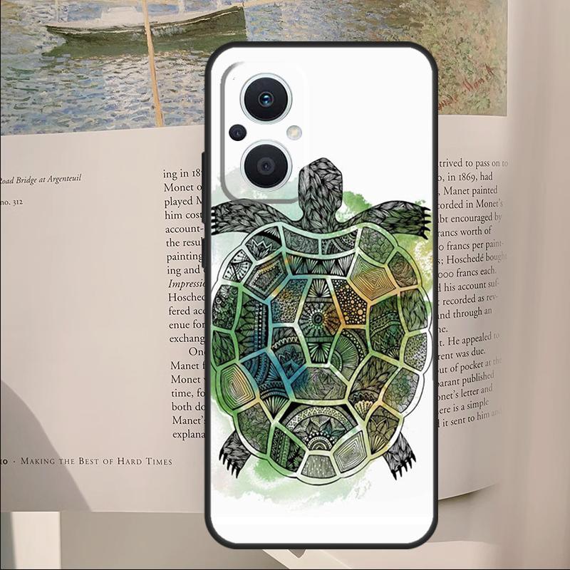 Schutzhülle mit Meeresschildkröten-Motiv für OPPO Reno 13F, 11F, 12F, 14F, 11, 12, 13, 14 Pro, 7, 8 Lite und OPPO Find X6, X5, X8, X9 Pro