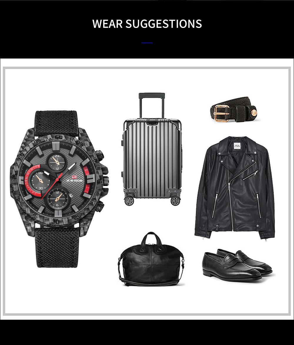 VA VA VOOM Повседневные спортивные часы для мужчин — фото 11