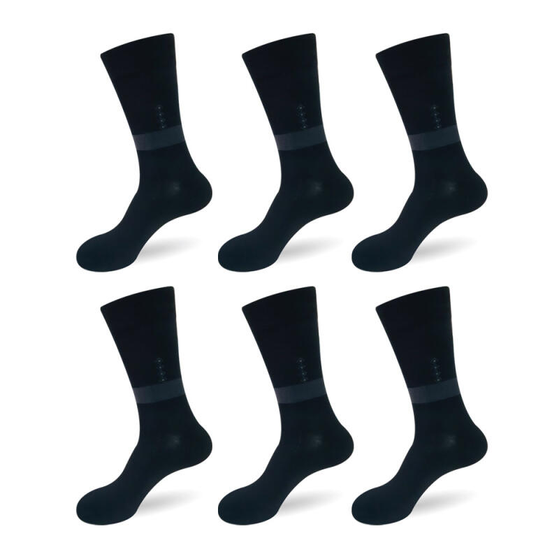 Sodilight Daily Men s Long Socks, 6-Pair Set gray