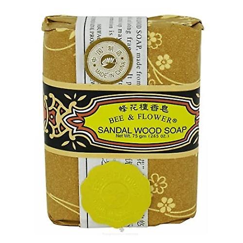 BEE & FLOWER SEIFE Stückseife Sandelholz, 75 g (Packung mit 6)